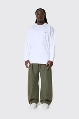 Carhartt WIP L/S Chase Shirt White Gold