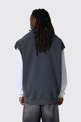 Tenue. Blake Sleeveless Sweat Blake Sweat SLVS Trashed Black