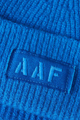 Applied Art Forms Logo Patch Beanie D27439-D770 Kennedy Blue
