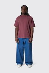 Olaf Hussein Washed Signature SS Tee M230107 Rum Raisin