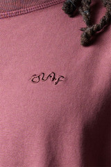 Olaf Hussein Washed Signature SS Tee M230107 Rum Raisin