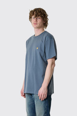 Carhartt WIP Chase T-Shirt S/S I026391 3LP.XX Cozy Blue/Gold
