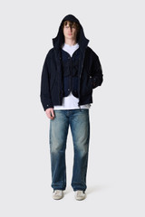 C.P. Company Twill Hooded Lens Jacket 20CMOW149A-110305G Total Eclipse