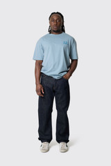 C.P. Company 30/1 Jersey Comfort Logo T-Shirt 20CMTS143A-110579W Silver Blue