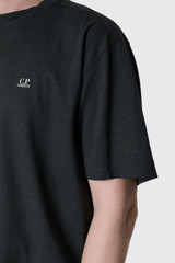 C.P. Company 20/1 Jersey Plated Logo T-Shirt 20CMTS192A-110643P Gunmetal 