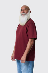 Arte Antwerp Abstract Back Print T-Shirt Bordeaux