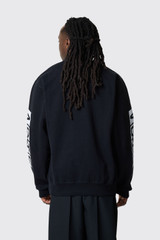 Arte Antwerp Sleeve Print Crewneck SS26-158C Black