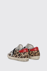 Golden Goose Super-Star Leopard Horsy GWF00101F008103 Leopard/White/Red