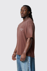 Acne Studios Relaxed Logo T-Shirt Chocolate Brown