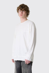 Applied Art Forms LM2-2 Decon lslv T-shirt D28828-E245 Light Ecru