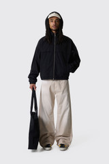 AMI Paris Paris Windbreaker de Coeur HJK828.PA0117 Noir