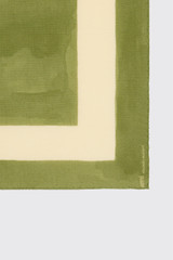 AMI Paris Paris de Coeur Printed Scarf USF692.AW0033 Matcha