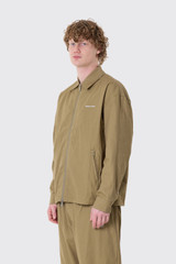Bram's Fruit Ripstop Text Logo Jacket Olive Green