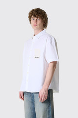 Bram's Fruit Shortsleeve Varsity Shirt 1139 White