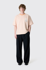 Bram's Fruit Varsity Striped T-Shirt 1145 Orange