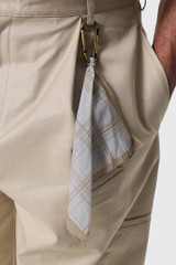 DARKPARK Davide Twill Wide-Leg Trousers Beige