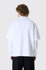 DARKPARK Zack Double Sleeve Polo MJE13 JER01 White