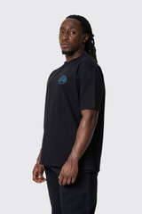 New Amsterdam Surf Association Logo Tee 2601063002  Black/Acid Blue