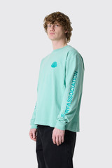 New Amsterdam Surf Association Logo Longsleeve 2601106002  Ocean Wave/Sea Green