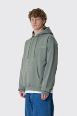 Flaneur Double Logo Hoodie Washed 840 Sage