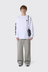 Carhartt WIP L/S Archive Script T-Shirt I036002 02.XX White