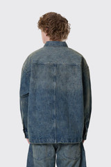 G-STAR A Boxy Fit Overshirt  Antique Faded Shizuku