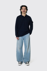 Stone Island S00FC LS Polo V0020 Navy Blue