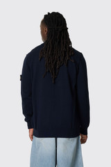 Stone Island S00B2 Crew Neck V0020 Navy Blue