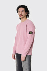 Stone Island S0N12 Crew Neck V0M8G Oleander Melange/Pink