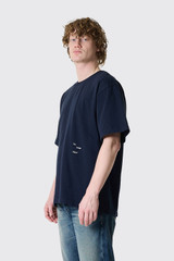 THE SAVAGE REPORT Logo Bar T-Shirt Logo Bar T-Shirt Navy