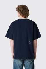 THE SAVAGE REPORT Logo Bar T-Shirt Logo Bar T-Shirt Navy