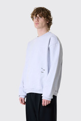 THE SAVAGE REPORT Logo Bar Sweater Logo Bar Sweater Heather Grey