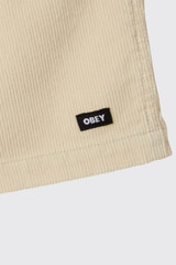 OBEY Horizon Short 172120128 BIR Birch Faded Wash/White
