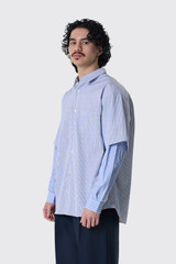 Comme des Garçons HOMME Men's Shirt HQ-B007-S26 HQ-B007-S26 WH/SX/NYXWH/SX