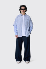 Comme des Garçons HOMME Men's Shirt HQ-B007-S26 HQ-B007-S26 WH/SX/NYXWH/SX