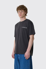Flaneur Double Logo T-Shirt Washed FTSH183 999 Black