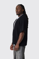 Seventh Rib Knit Kimono Top T250205 Night