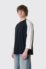 Stockholm Surfboard Club Raglan T-Shirt U1000269 Black/White