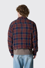 Stockholm Surfboard Club Lightweight Trucker Jacket U3000286 Red Check