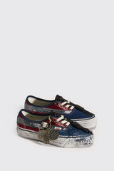 VANS LX Authentic 44  VN000DB8 CHRM DKRED Red/Navy