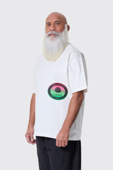 NASA Surf Centre Tee Washed White