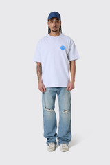 New Amsterdam Surf Association Logo Tee 2601191001 Ash/Blue