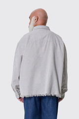 Bram's Fruit Distressed Farmer's Shirt LS 1114 Olive Green