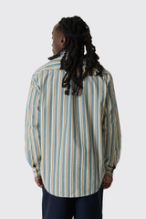 Drôle de Monsieur Chemise Rayee Drole K-SH240-CO281 WG Water Green