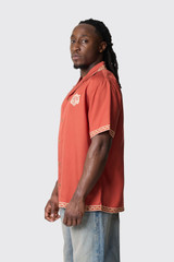 Drôle de Monsieur Chemise Brodee Danseurs K-SH228-CLY001 BR Brick