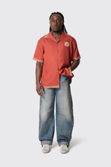 Drôle de Monsieur Chemise Brodee Danseurs K-SH228-CLY001 BR Brick