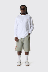 Drôle de Monsieur Short Jean Dusty Brode Fleurs K-BS147-CO123 DUS Dusty