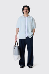 Filling Pieces Knit Resort Shirt 412671500325 294 Skyway