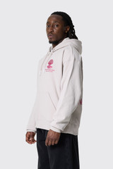 New Amsterdam Surf Association Logo Hoodie Zip-Up 2502099001 Pebble Magenta/Beige