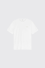 Olaf Hussein Felted Watercrest Tees M250101 Optical White
